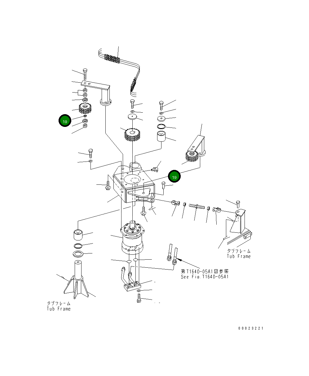 Ведущая звезда 8287-70-2790 Komatsu