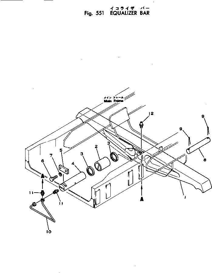 Балансирная штанга 125-50-21150 Komatsu