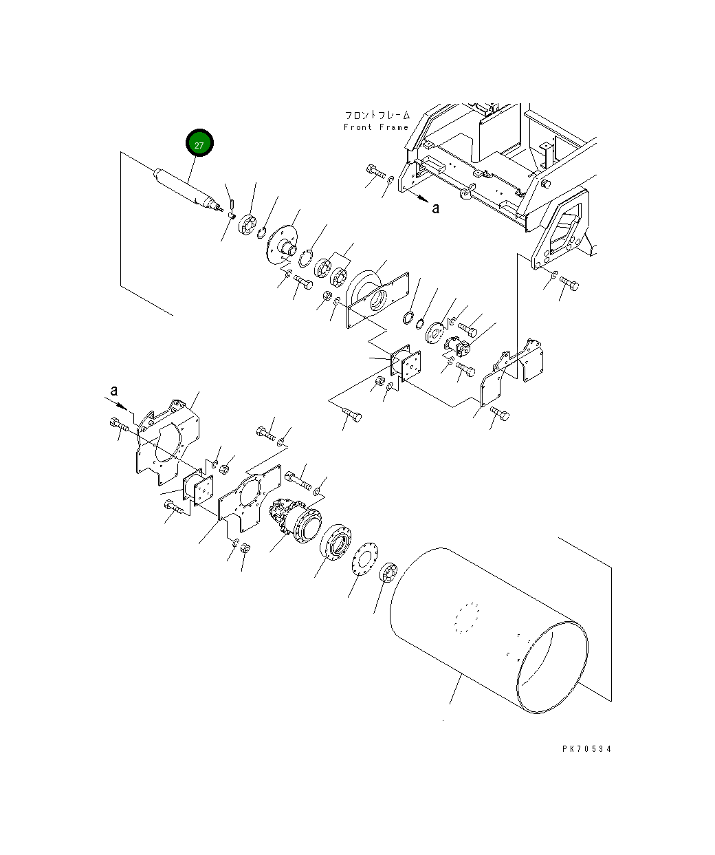 Вал 266-54-81300 Komatsu