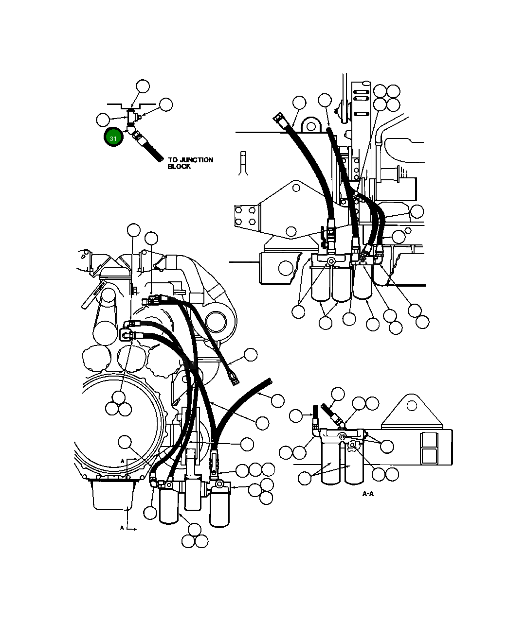 Адаптер - 45 DEG VF7848 Komatsu