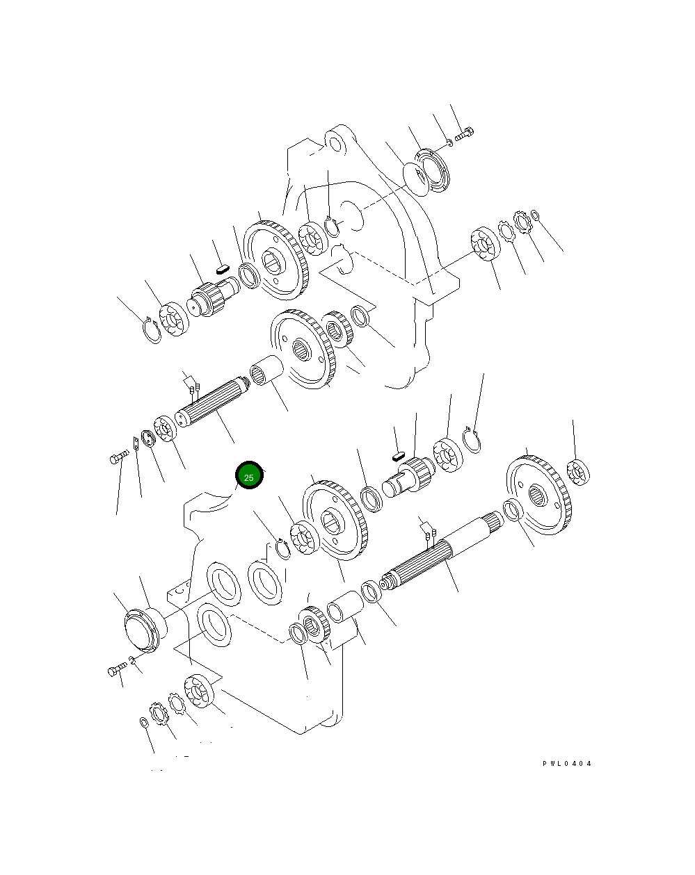 Вал 176-76-61590 Komatsu