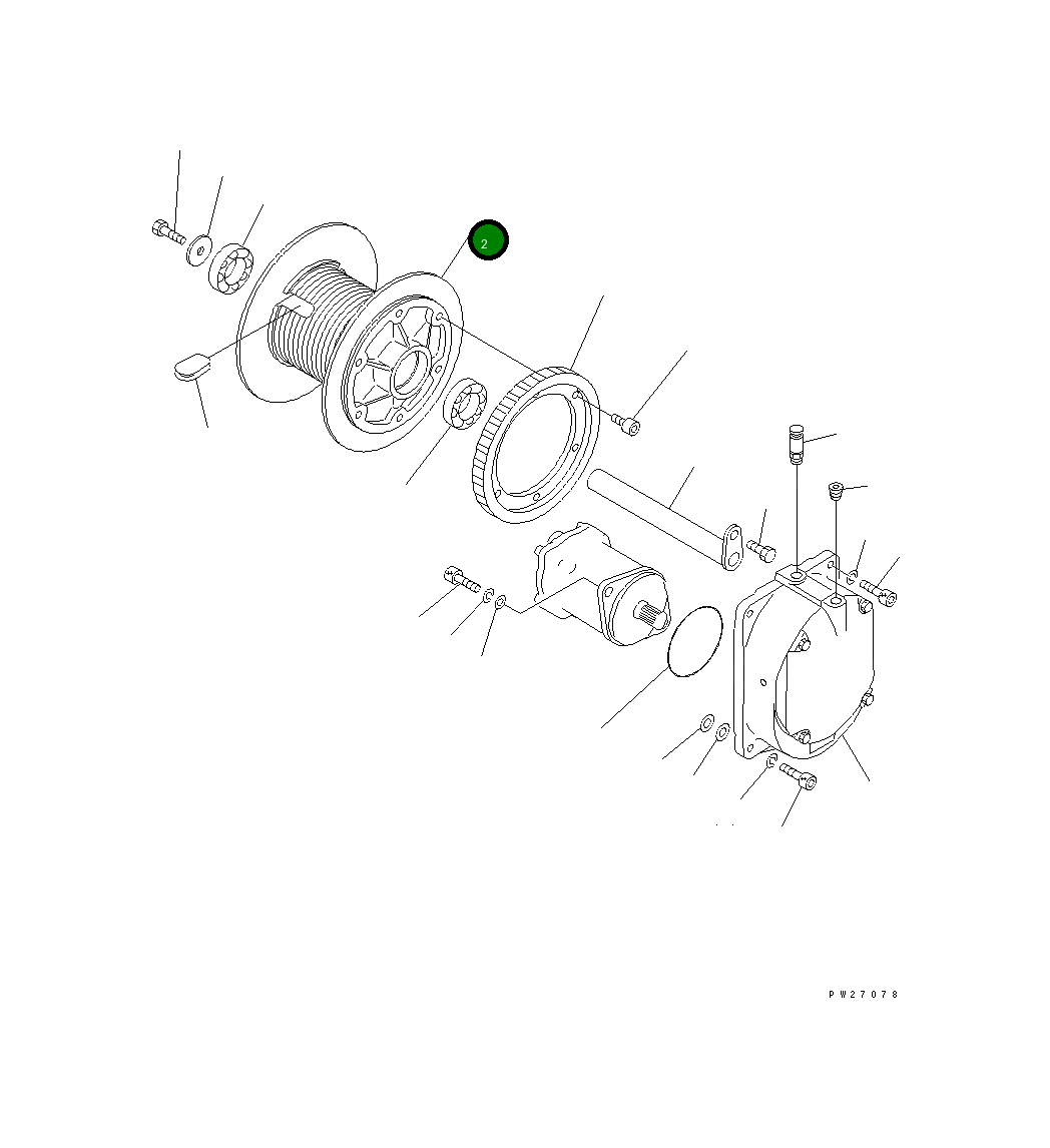 Барабан UN083G31010 Komatsu