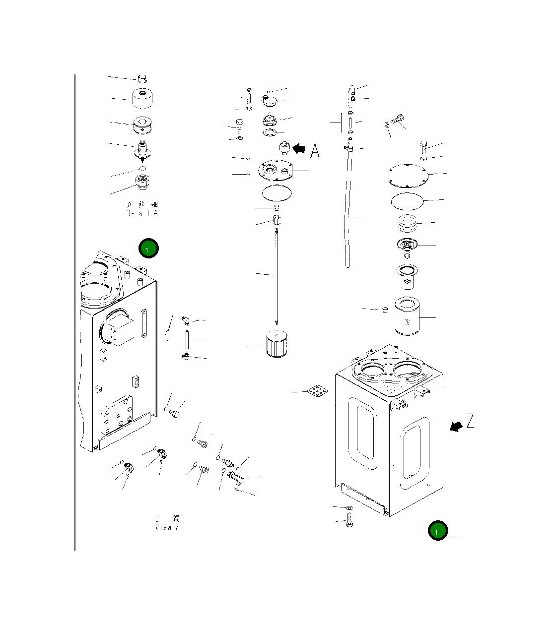 Бак 2A5-60-25111 Komatsu