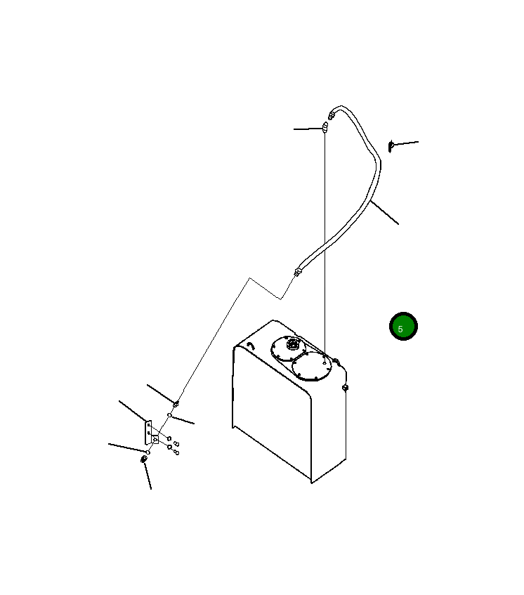 Адаптер FZ643449161 Komatsu