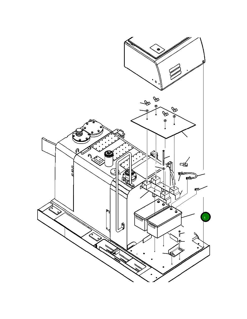 Аккумулятор 134-06-61540 Komatsu