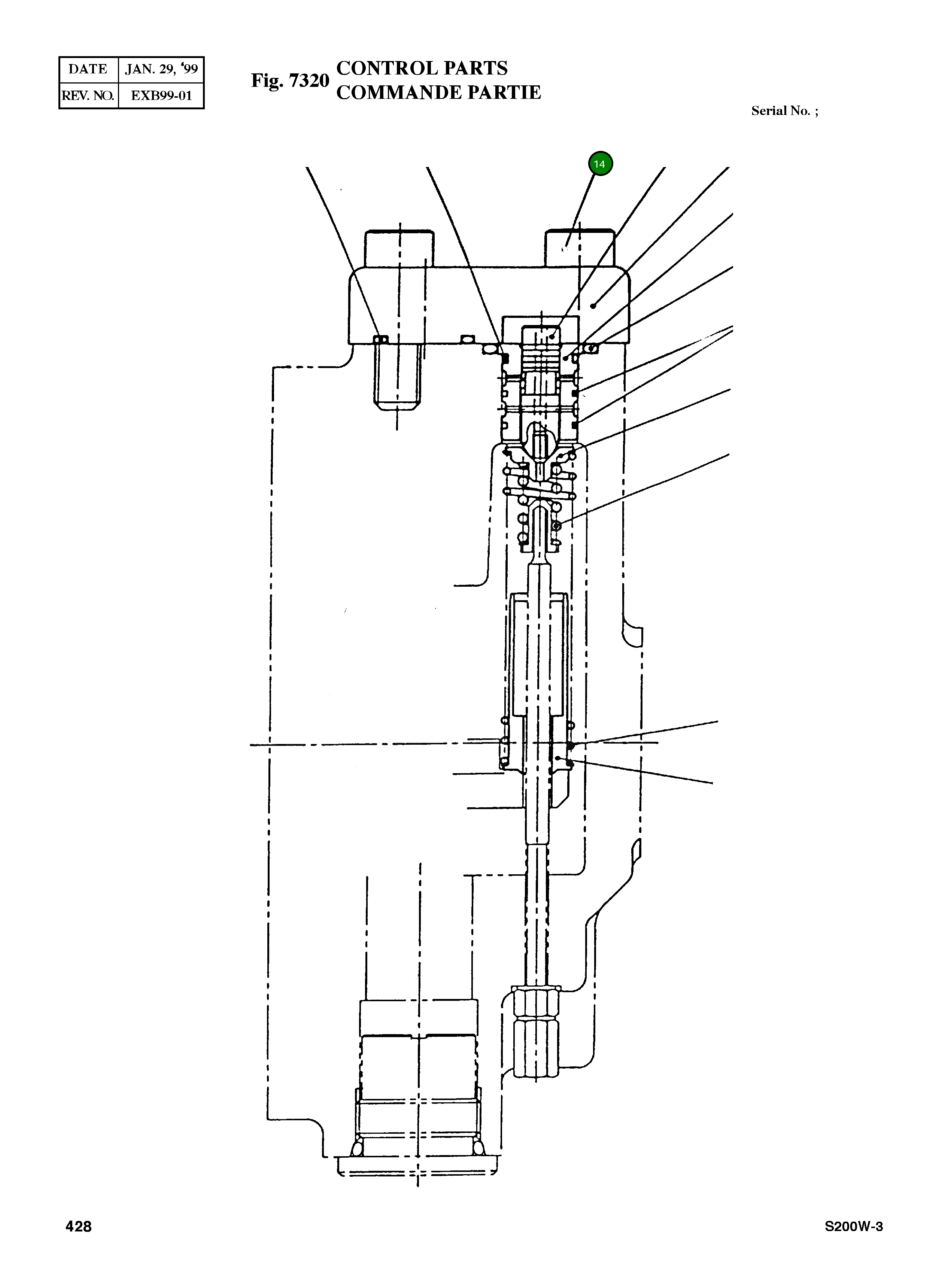 Болт M12X35L 1301613001 Komatsu