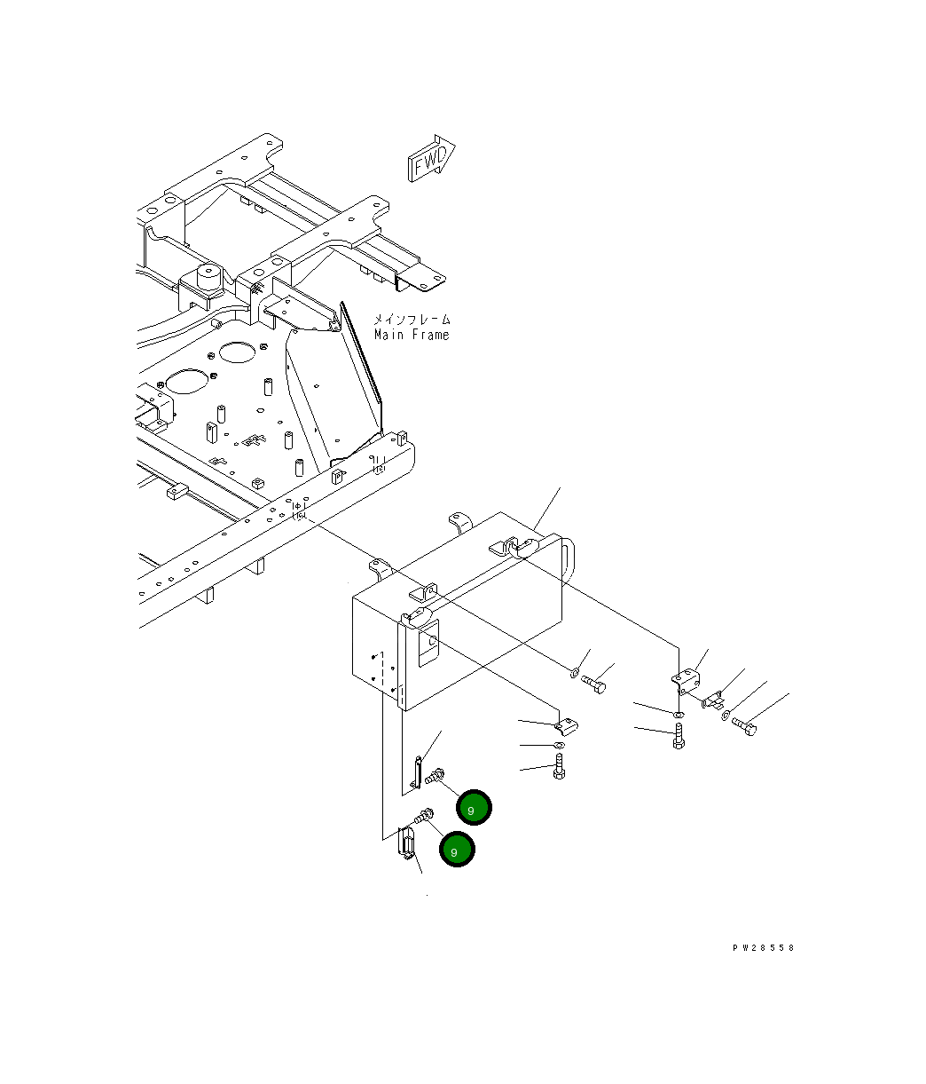 Винт 01023-10410 Komatsu