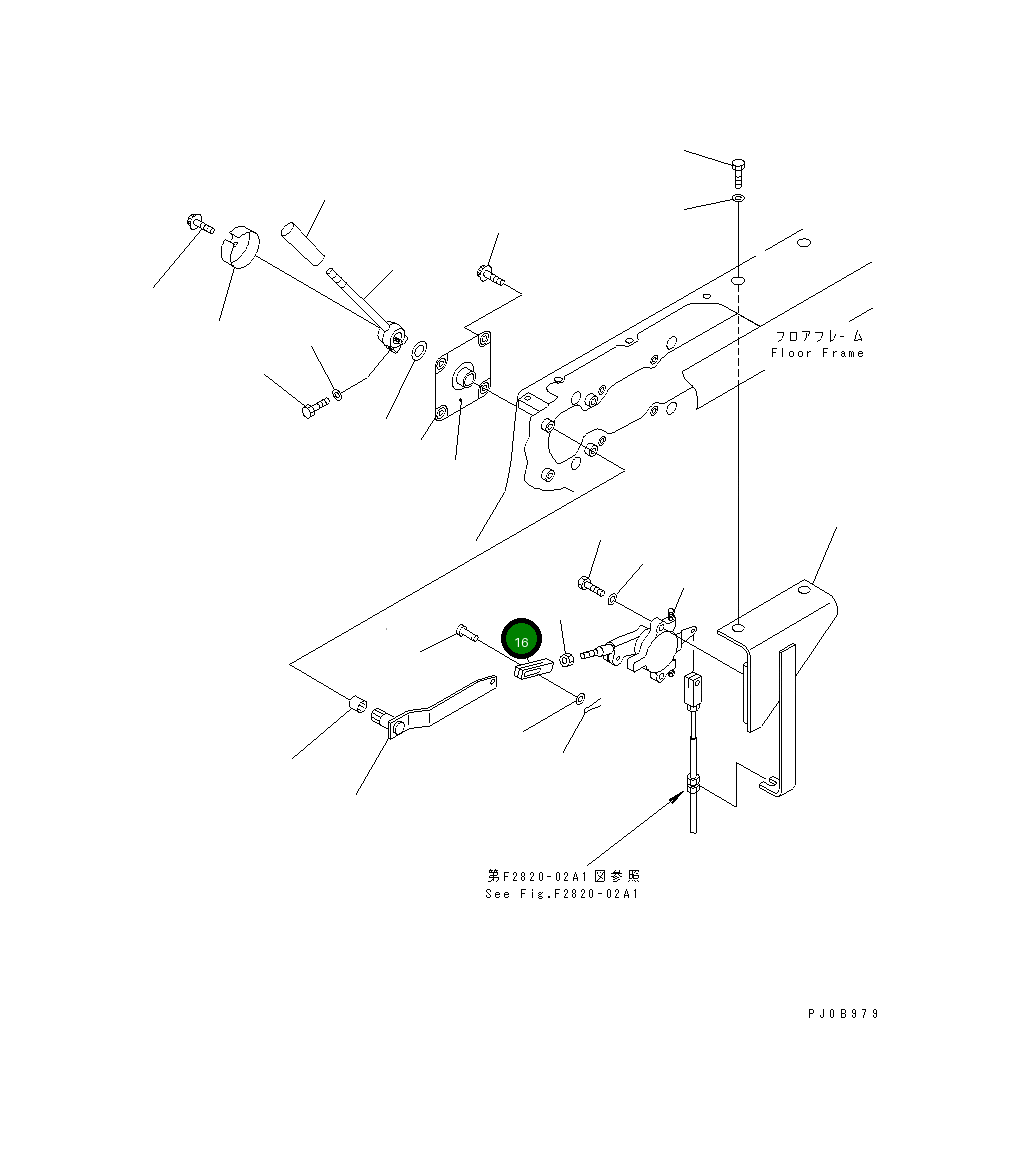 Вилка 198-43-12430 Komatsu