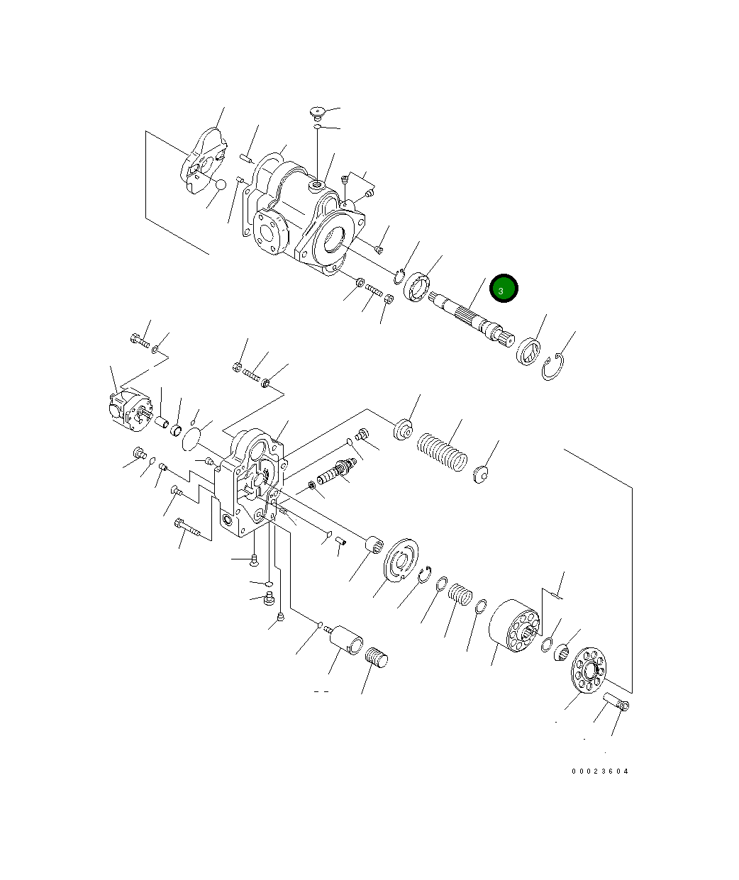 Вал FUFZD4220103 Komatsu