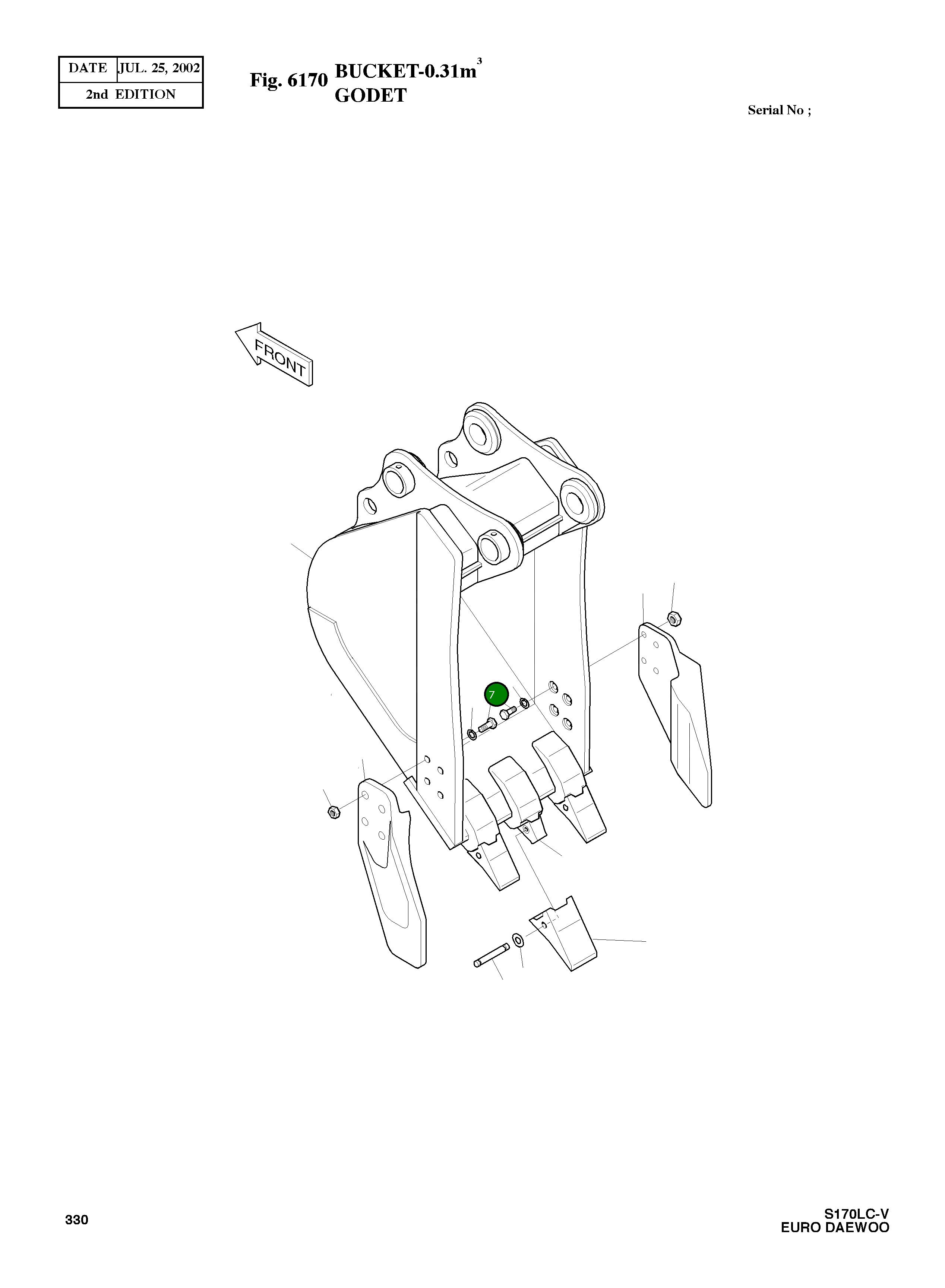Болт M24X3.0X65 S0574661 Komatsu