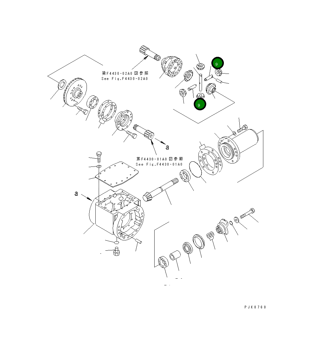 Вал 363-22-31450 Komatsu