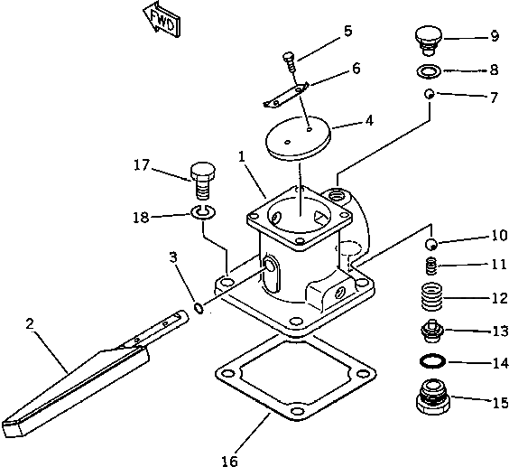 Вал M721038402030 Komatsu