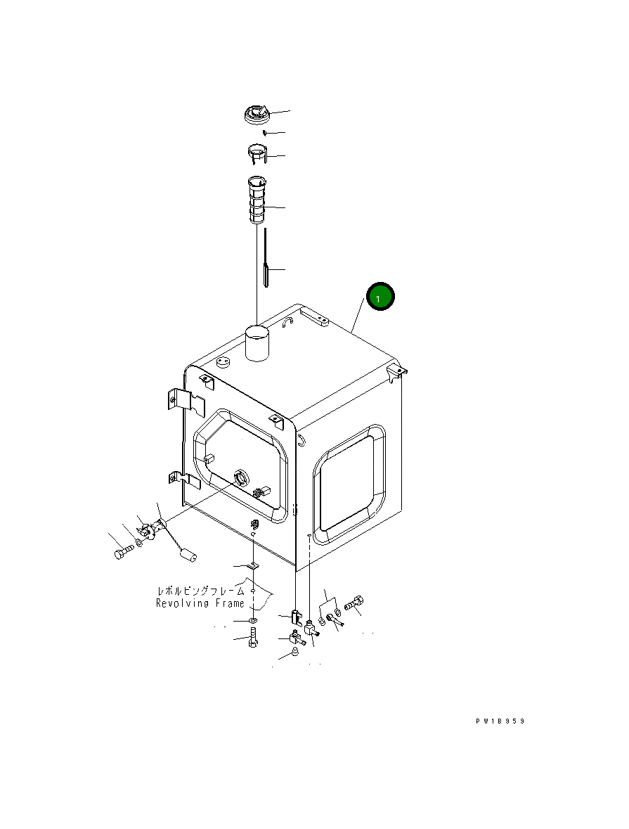 Бак 20Y-04-31221 Komatsu