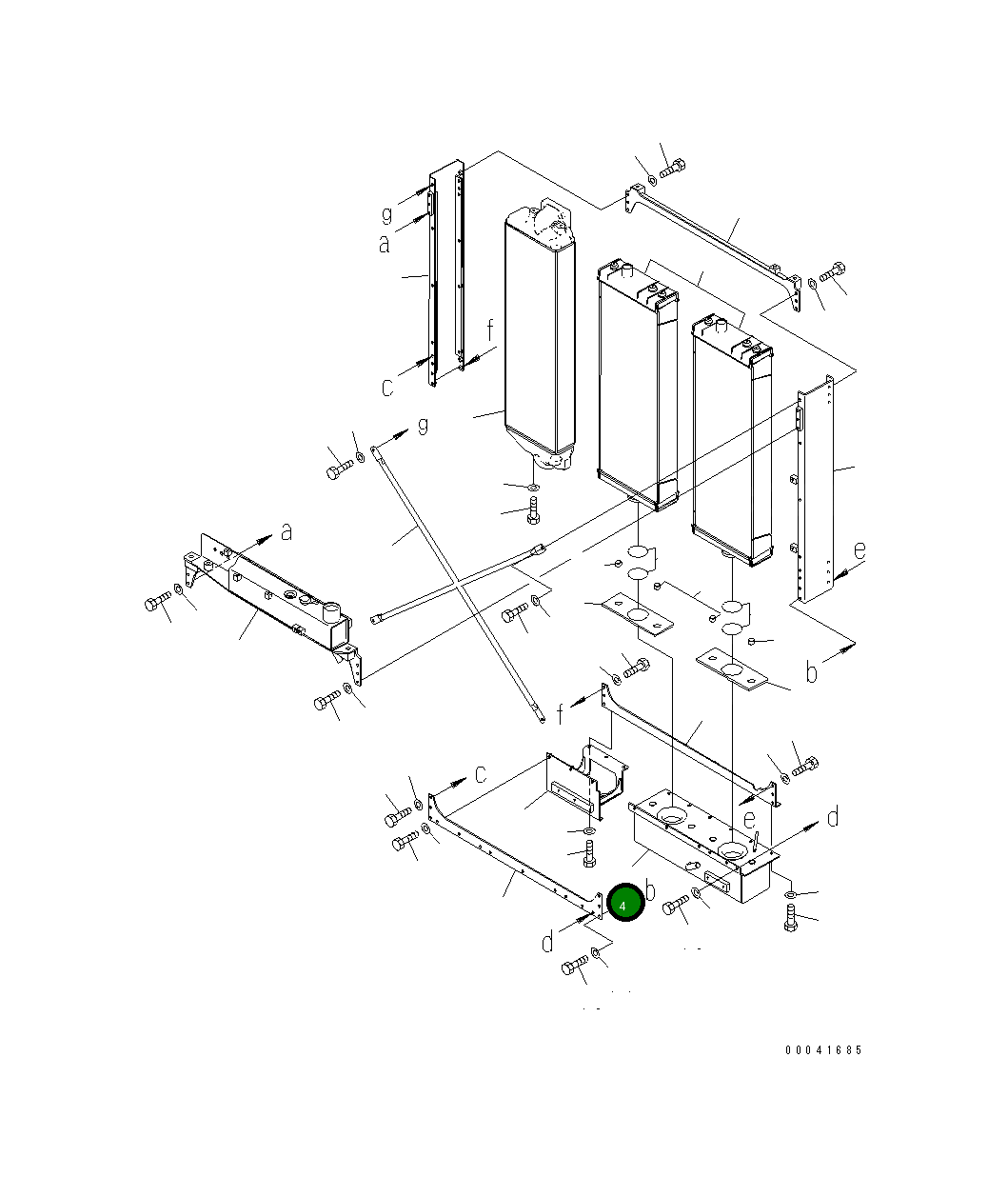 Бак 17A-03-41142 Komatsu