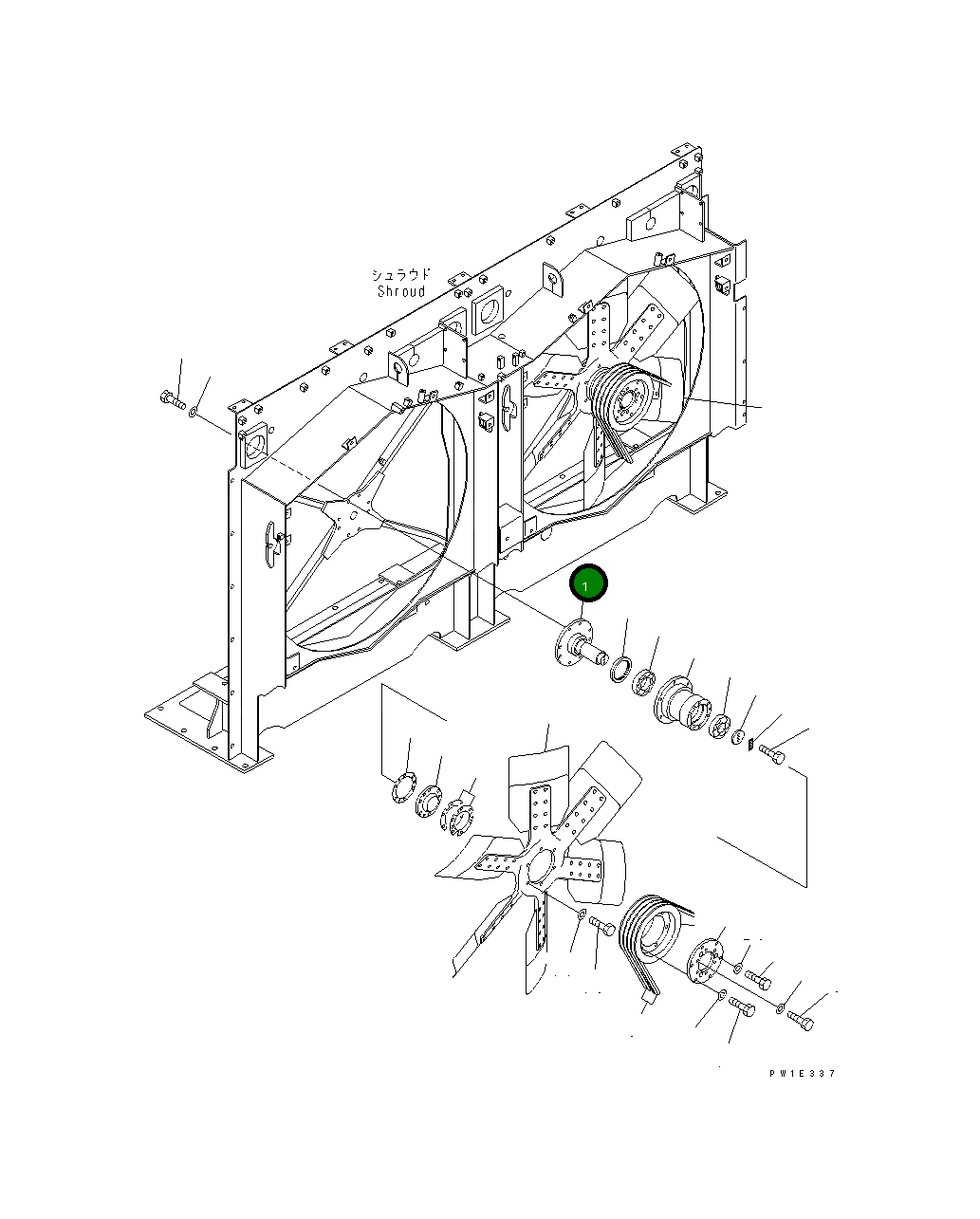 Вал 209-03-71610 Komatsu