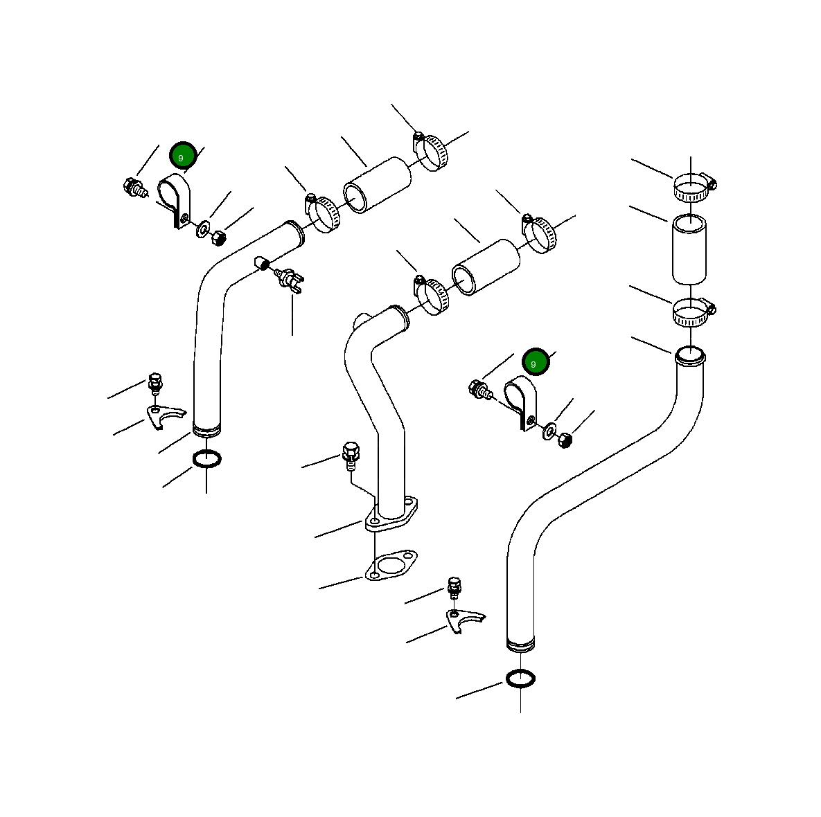Болт (3/8-16x7/8 INCH) 1310 074 H1 Komatsu