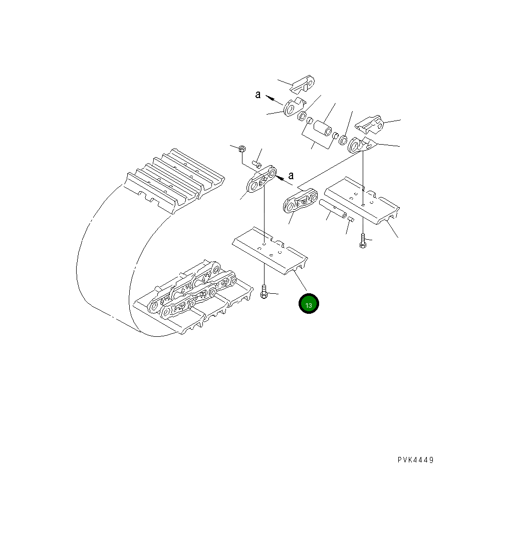 Башмак 111-32-11440 Komatsu