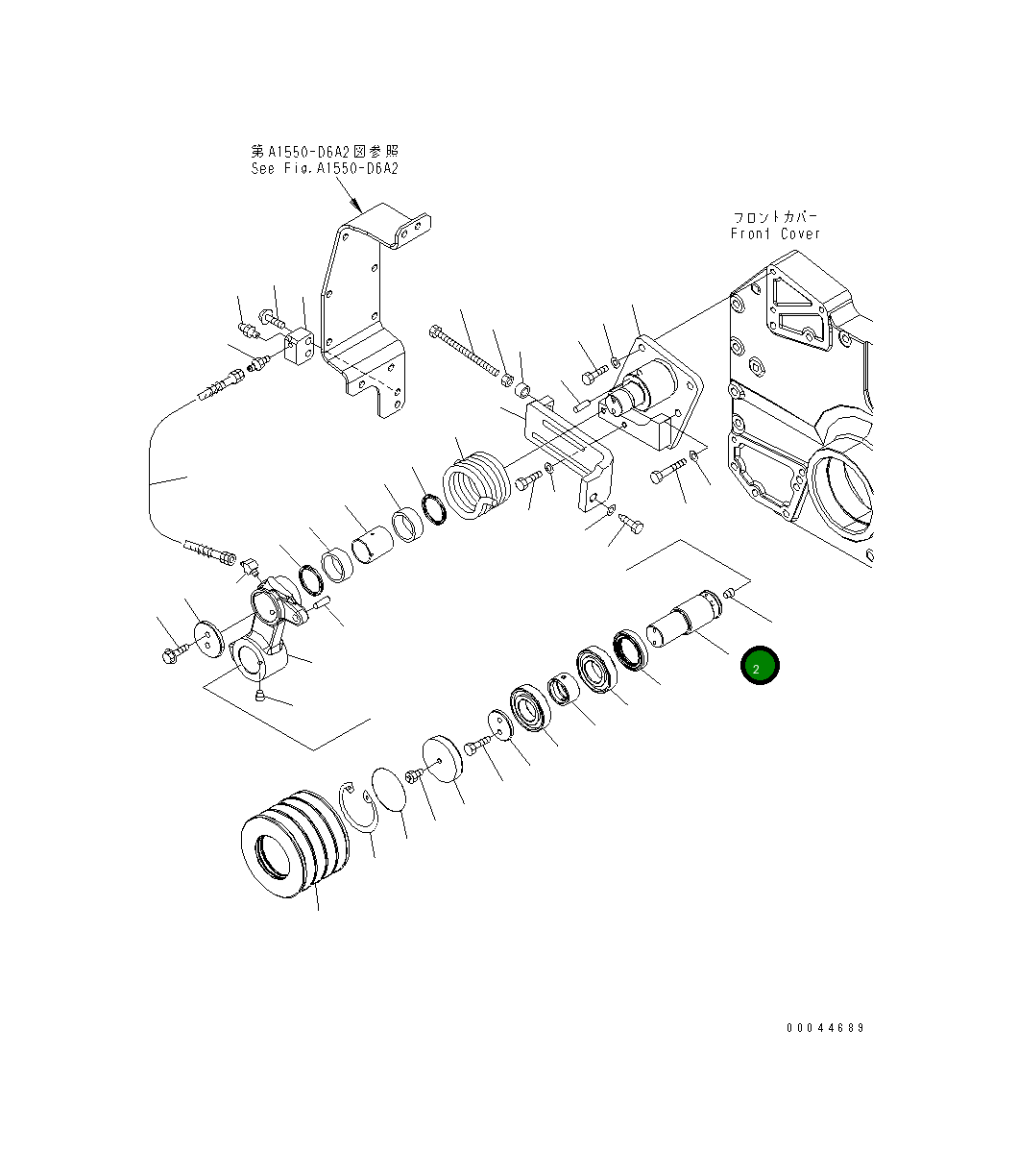 Вал 6245-61-3440 Komatsu