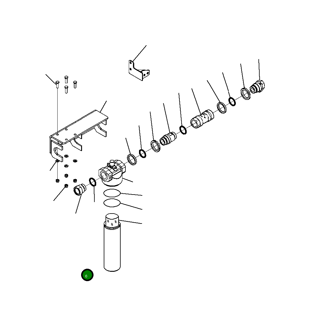 Адаптер 20Y-958-B371 Komatsu