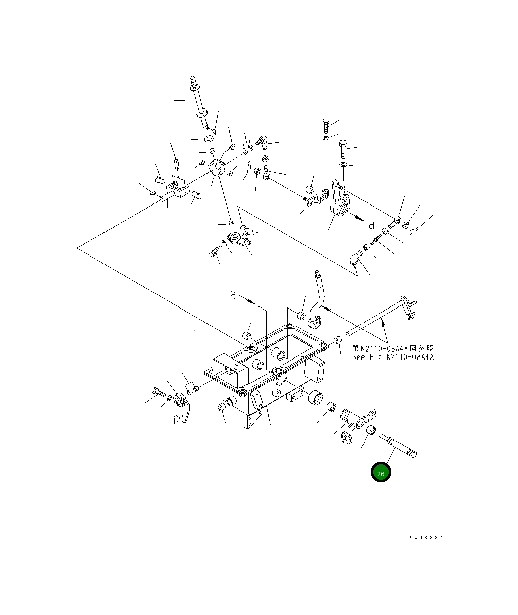 Вал 124-43-51631 Komatsu