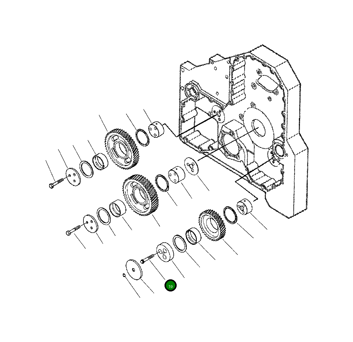 Болт (M10x1.50x70) 1295 196 H1 Komatsu