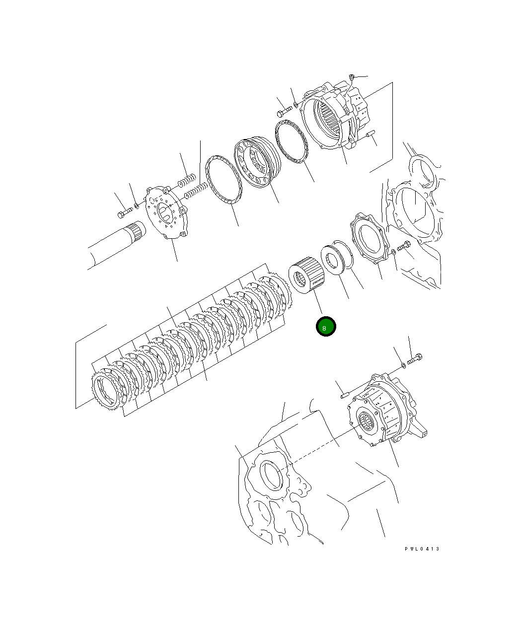 Барабан 176-76-64250 Komatsu
