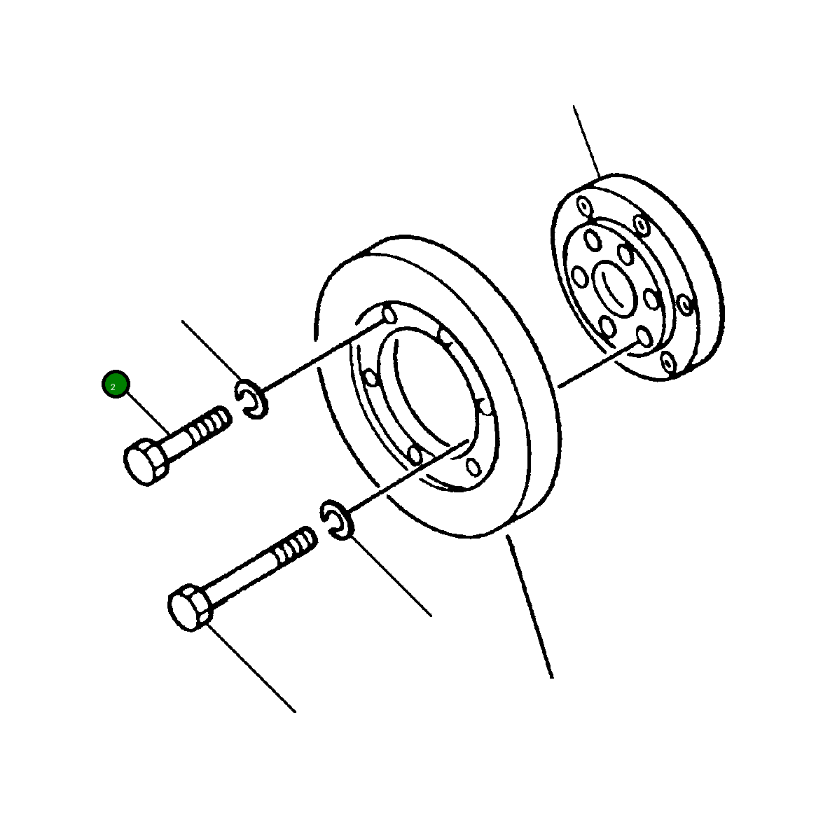 Болт (1/2 - 13x1 1/4 INCH) 1238 718 H1 Komatsu