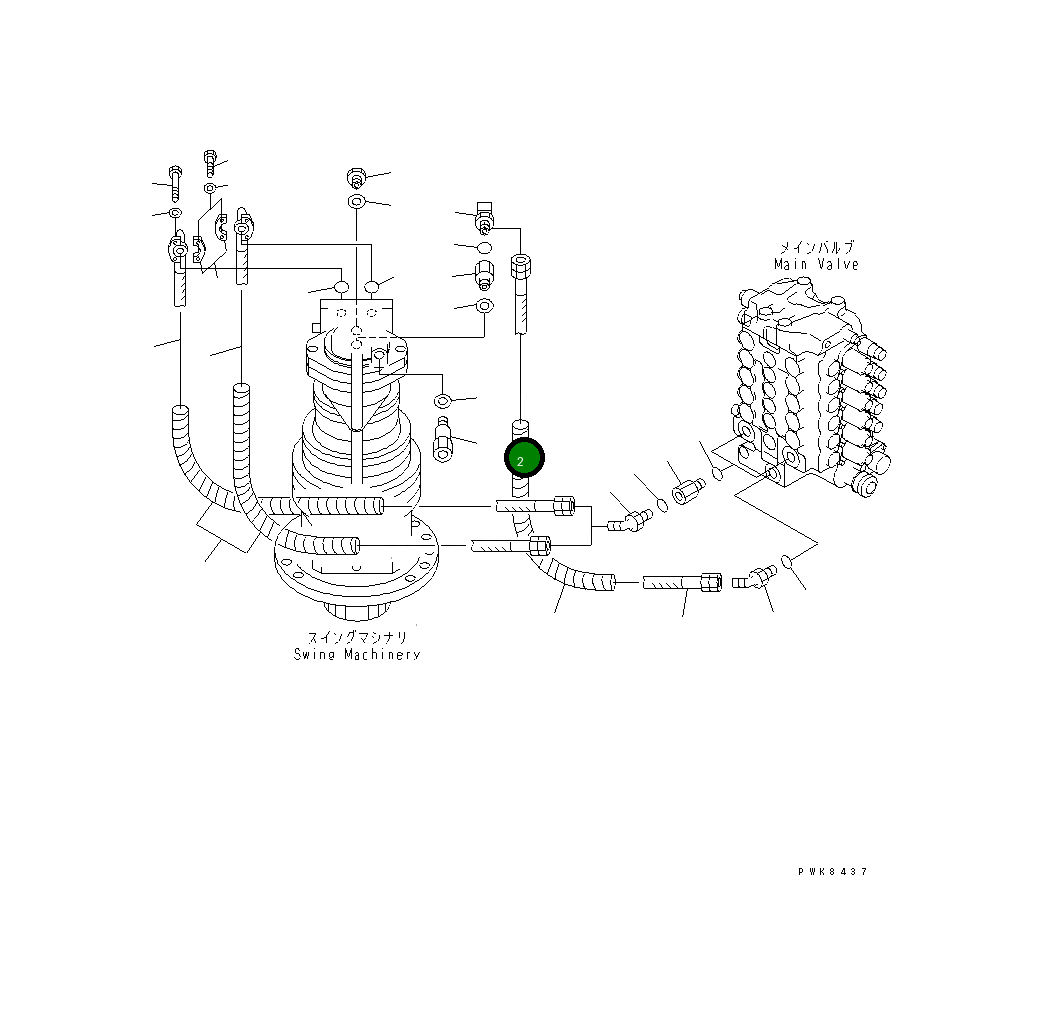Адаптер 21P-62-K3180 Komatsu