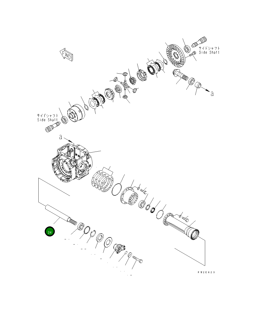 Вал 418-22-31921 Komatsu