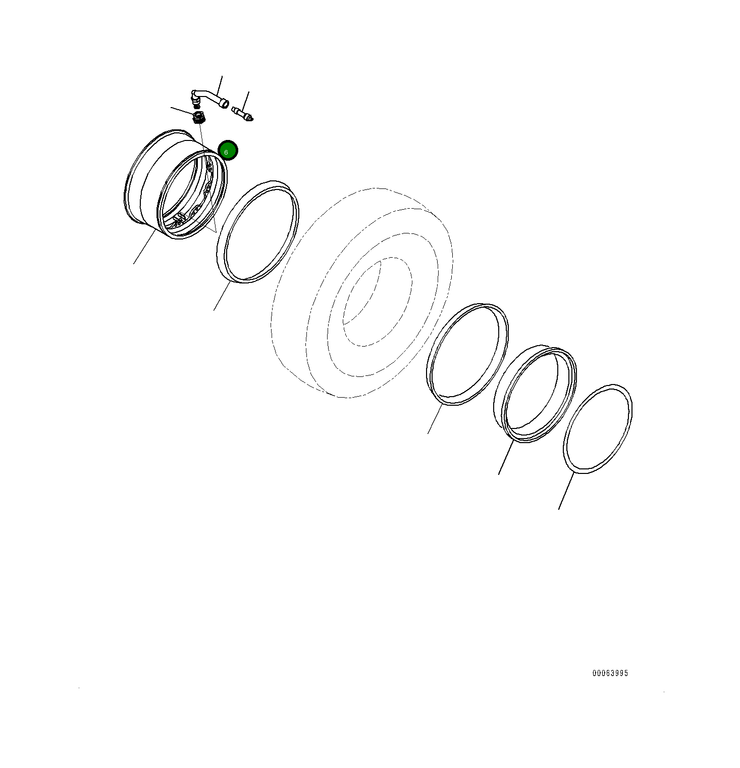 Адаптер 561-30-81420 Komatsu