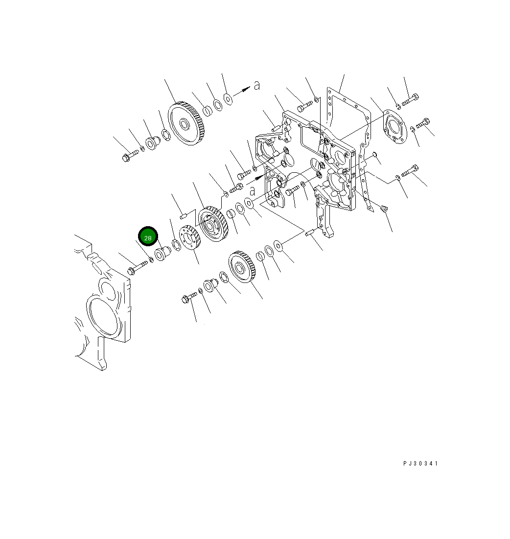 Вал 6162-23-2511 Komatsu