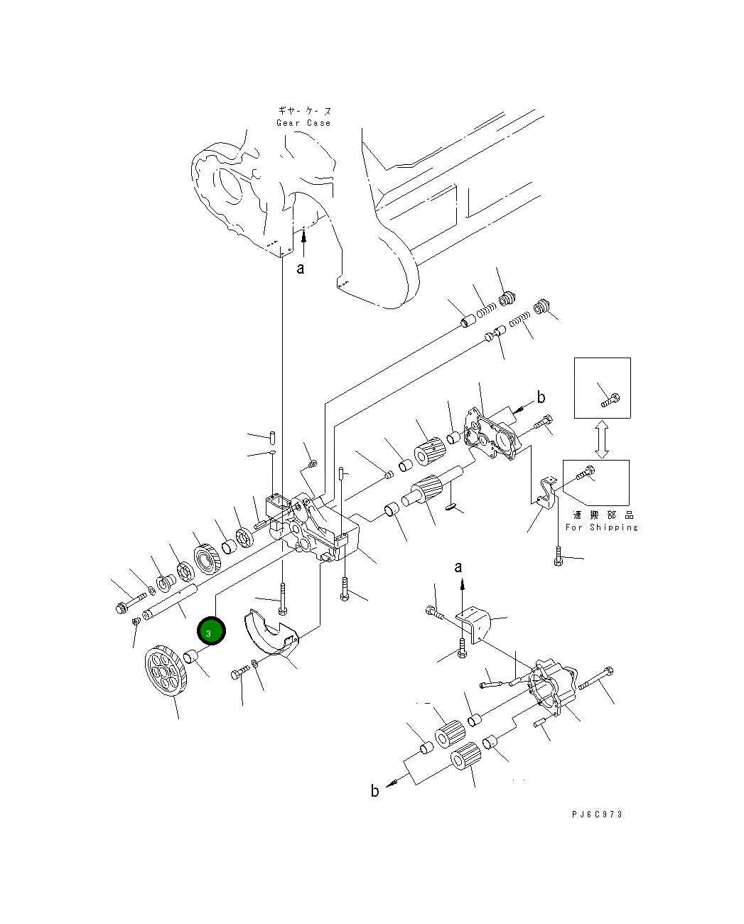 Вал 6166-51-1280 Komatsu