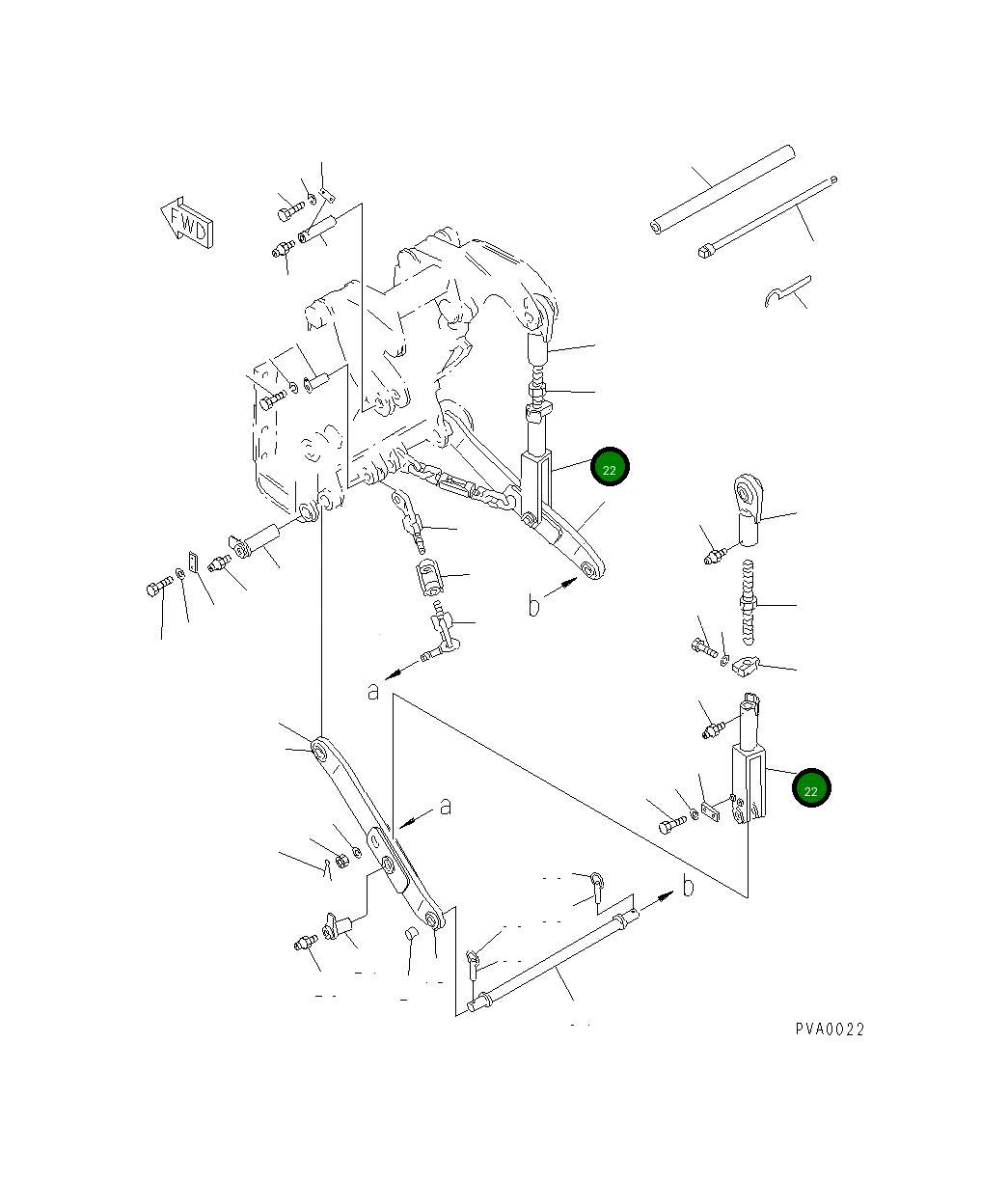 Вилка 120-X54-1131 Komatsu