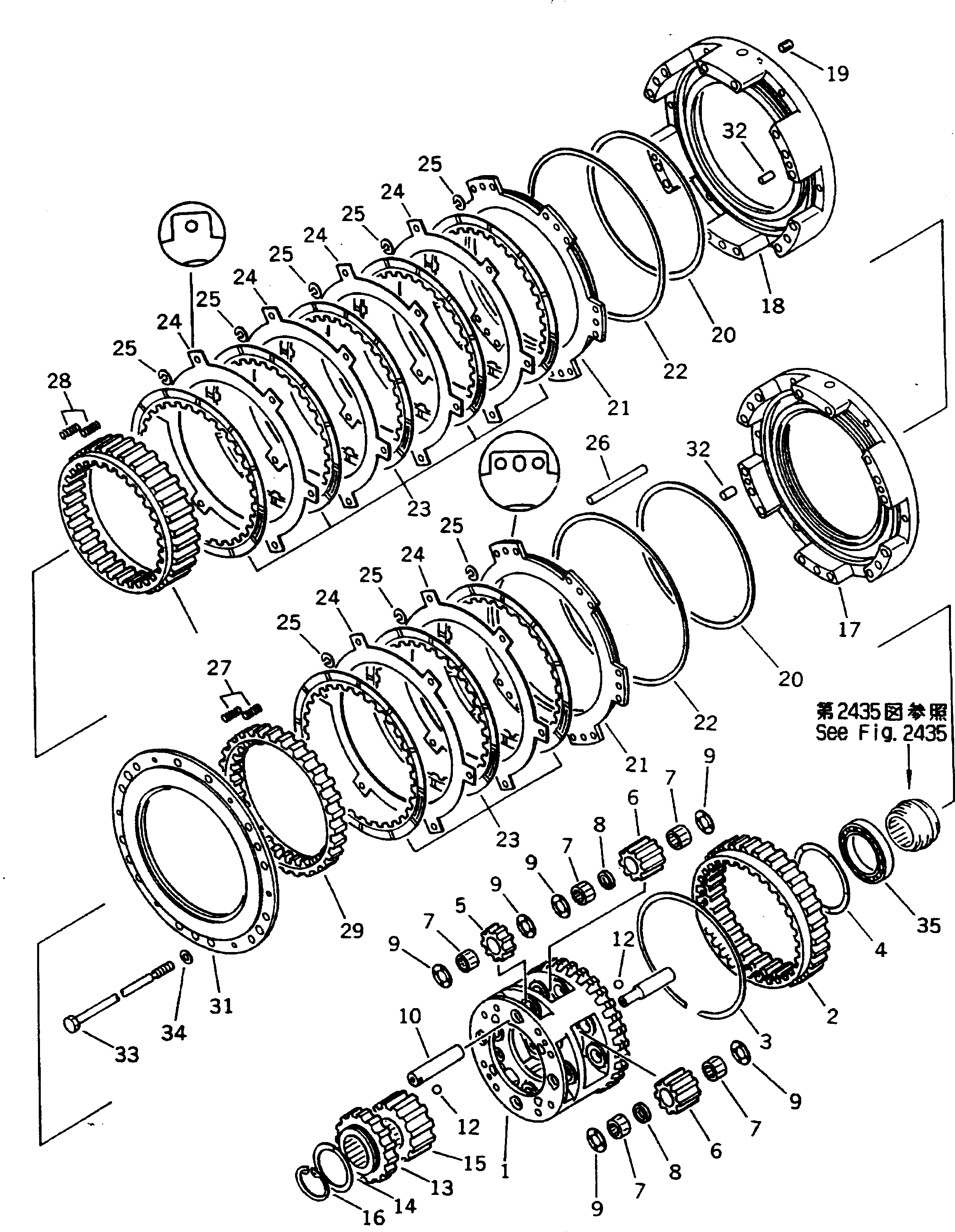 Вал 566-15-82520 Komatsu