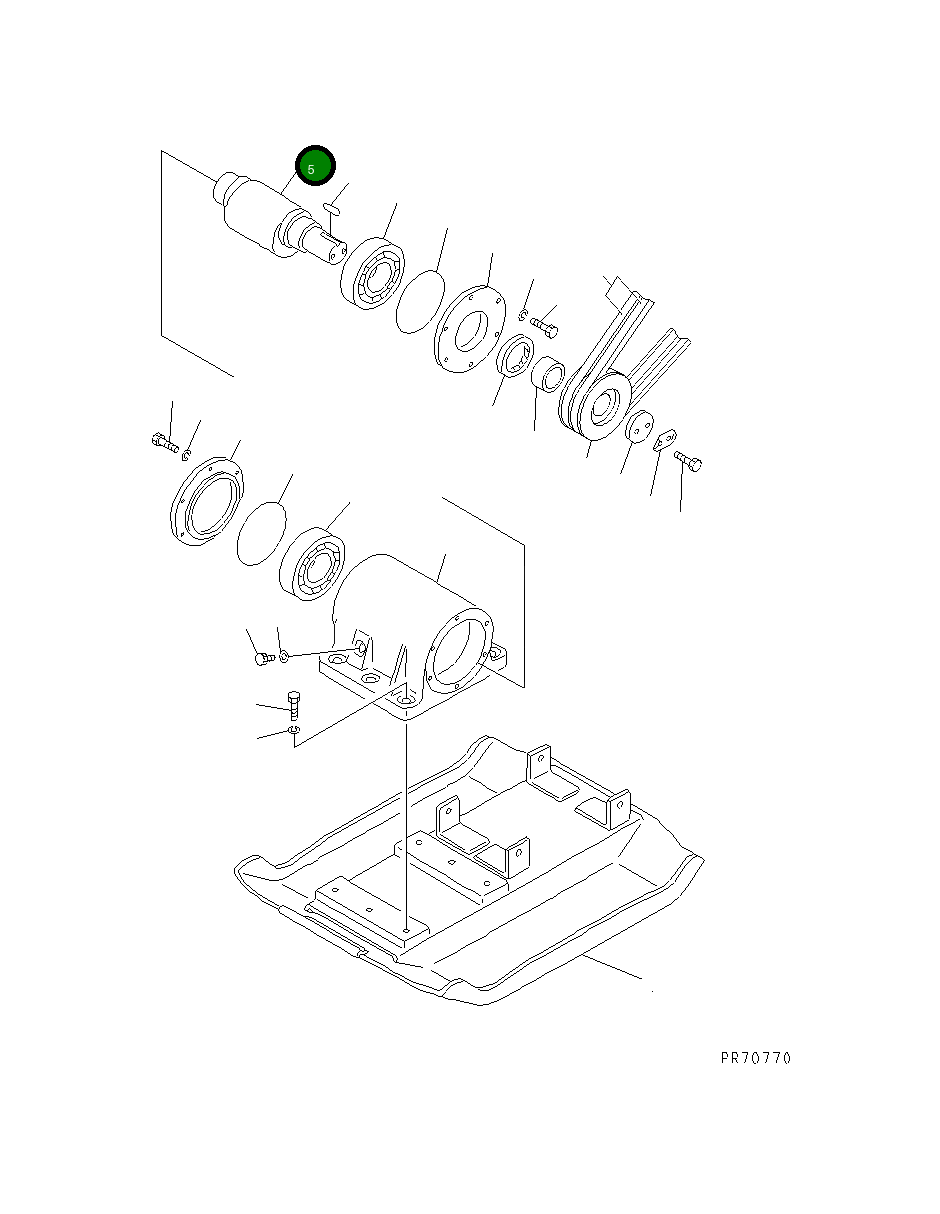 Вал 26992-21-822 Komatsu