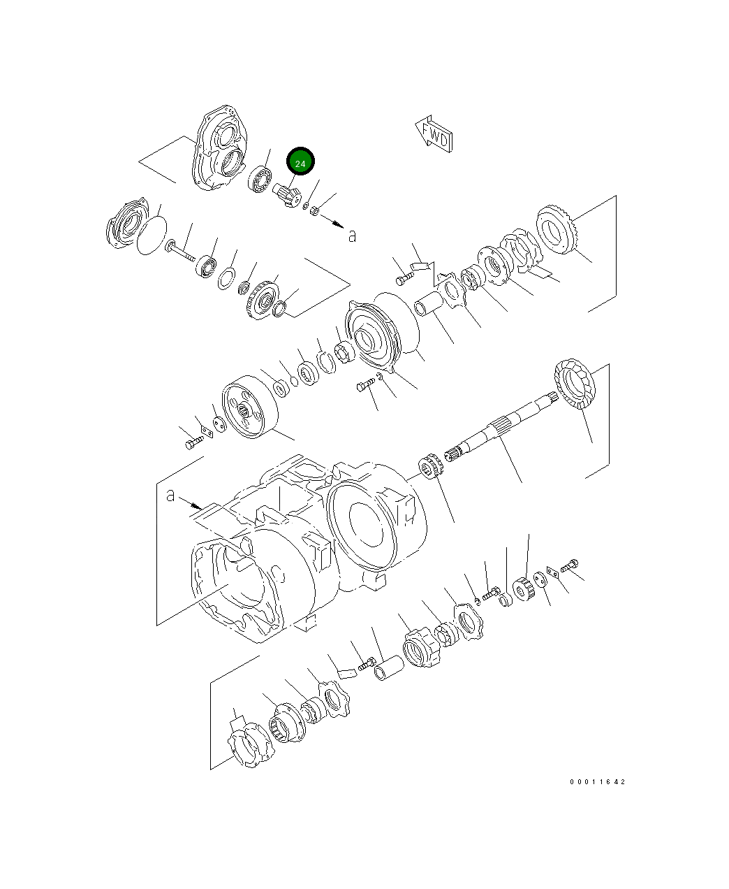 Вал 101-Z61-2350 Komatsu