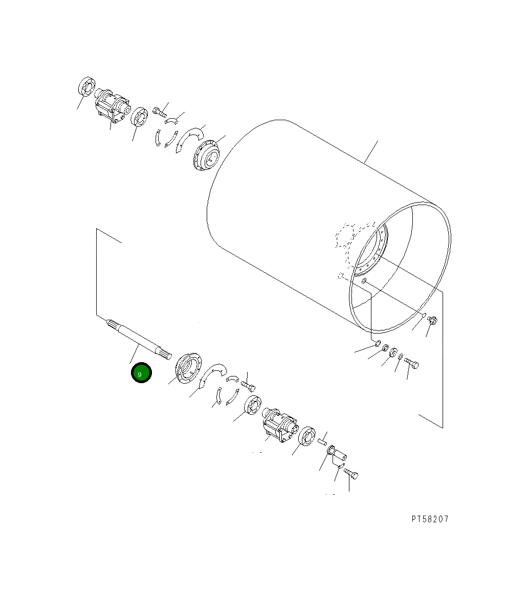 Вал 273-70-61290 Komatsu