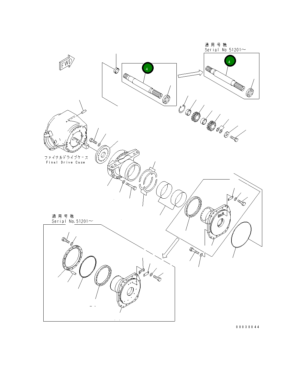 Вал 23B-22-31230 Komatsu