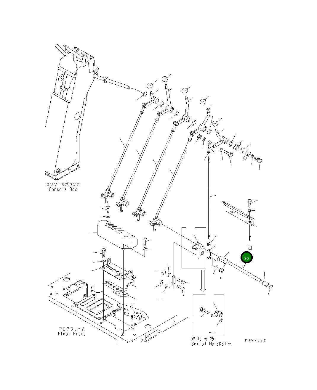 Вал 23D-43-33280 Komatsu