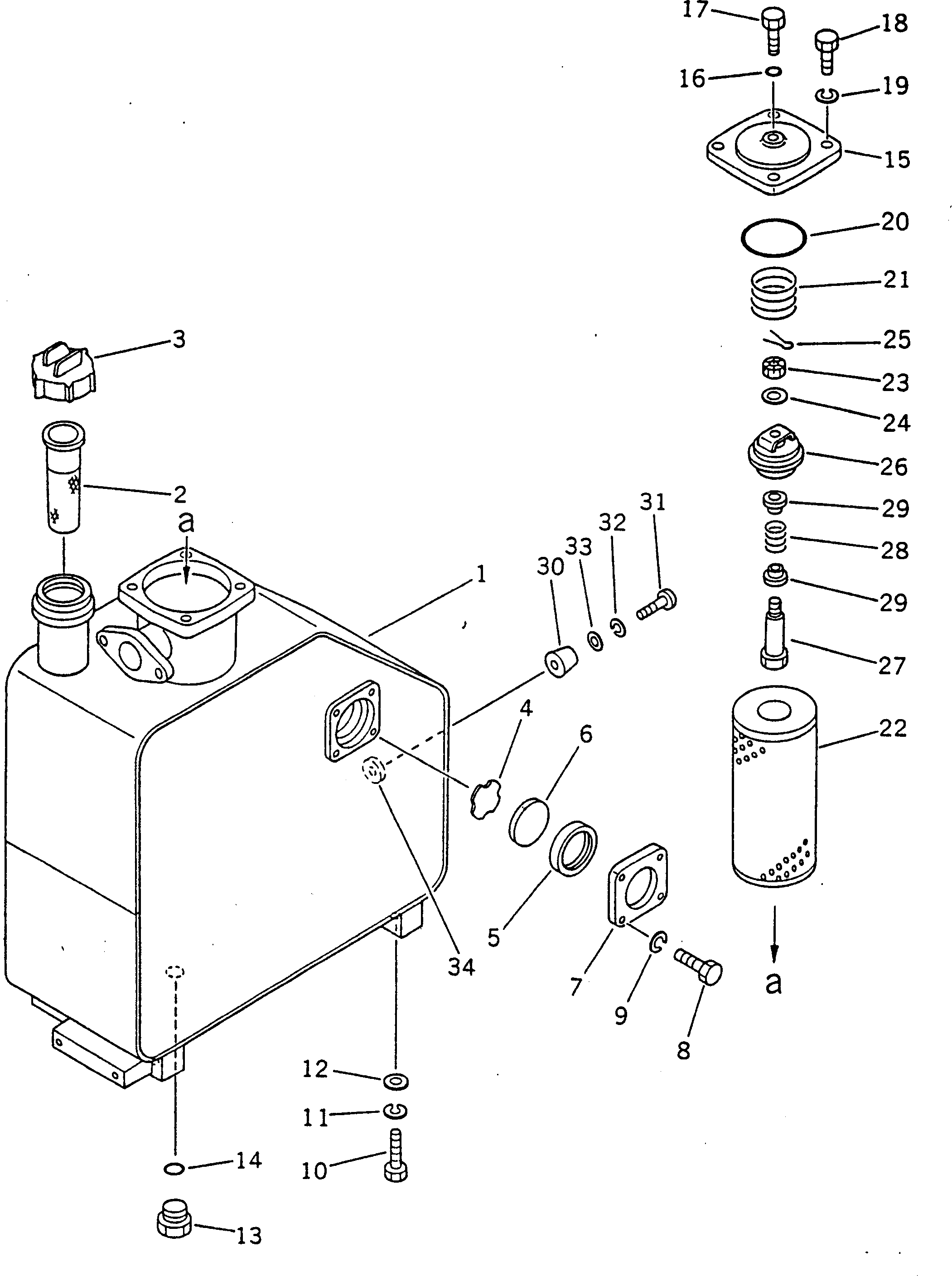 Бак 232-60-68110 Komatsu