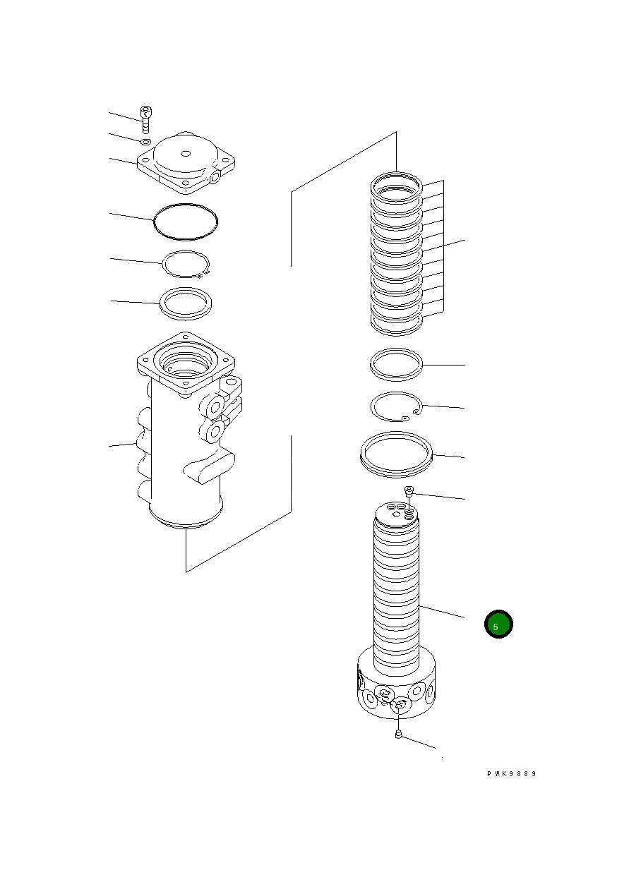 Вал 703-07-92161 Komatsu