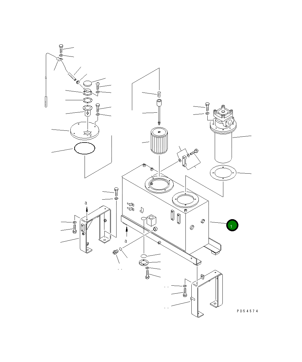 Бак 235-60-32110 Komatsu