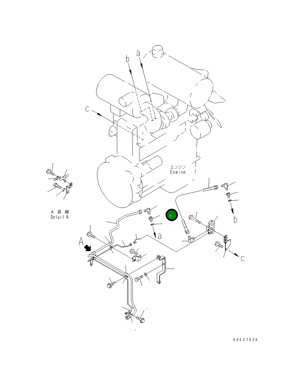 Адаптер 424-35-12740 Komatsu