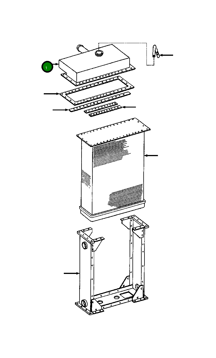 Бак 634 653 C1 Komatsu