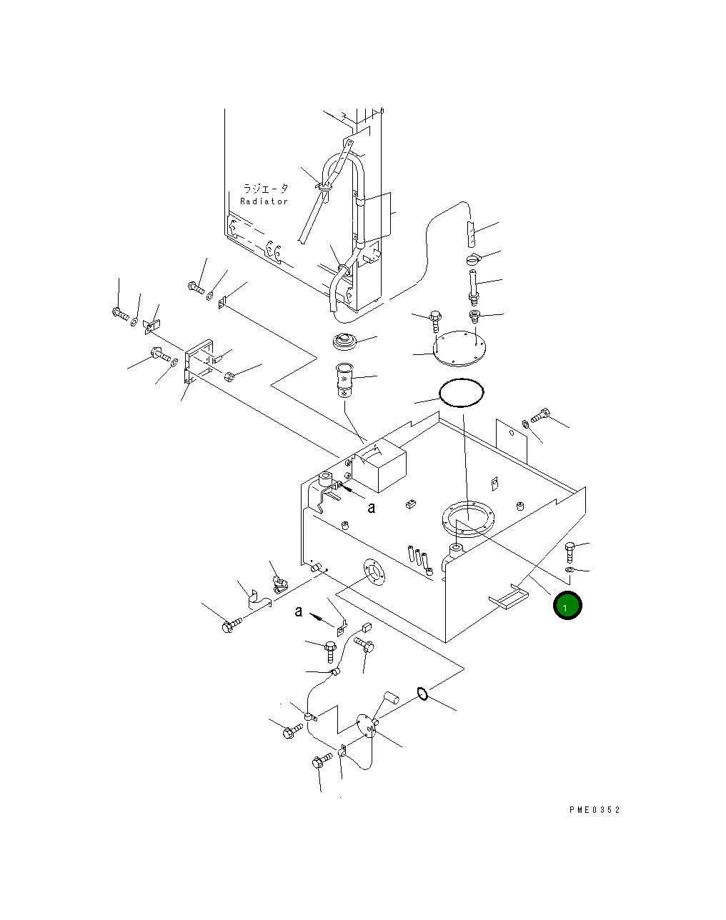 Бак 423-04-21111 Komatsu