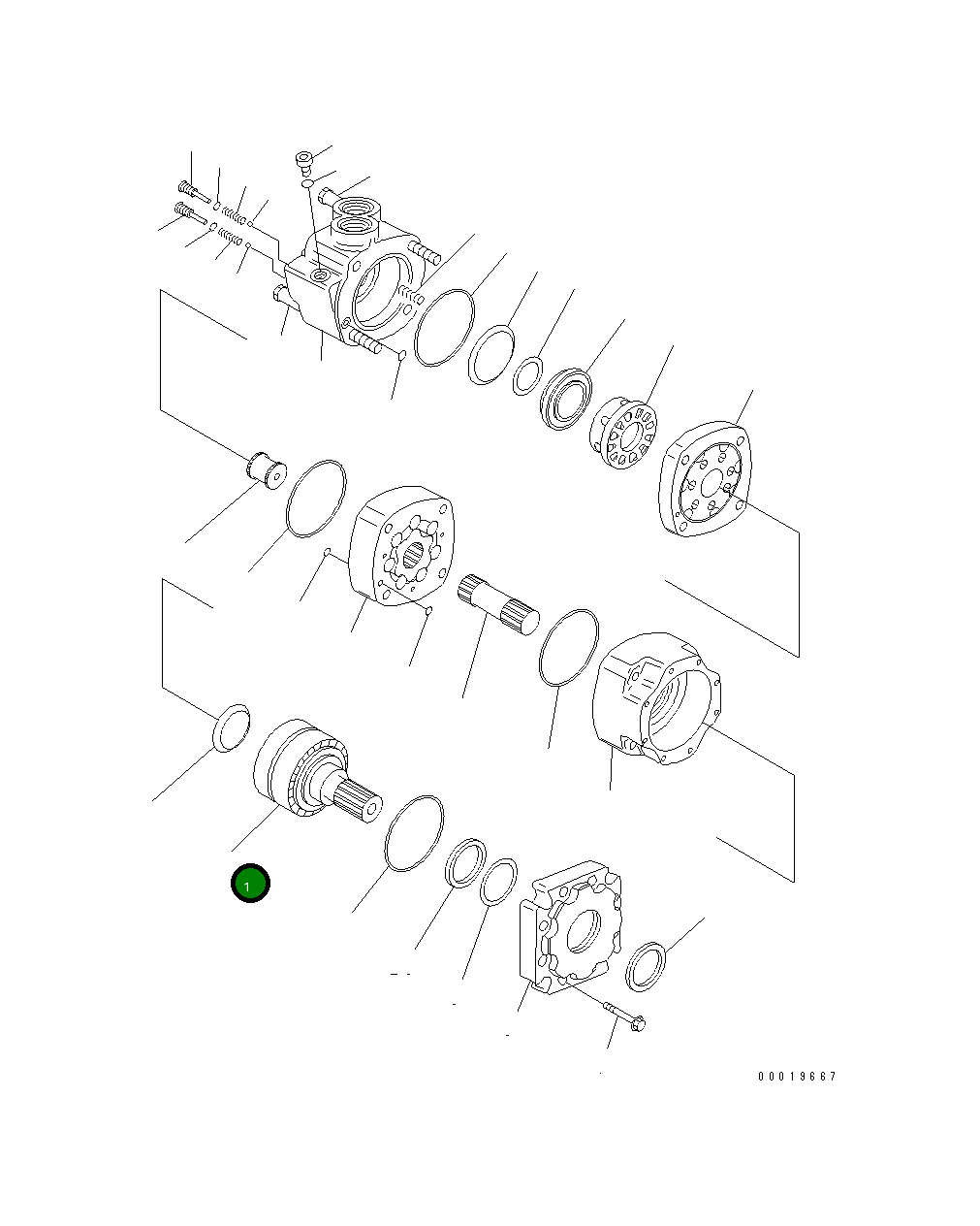 Вал ST23310-003 Komatsu