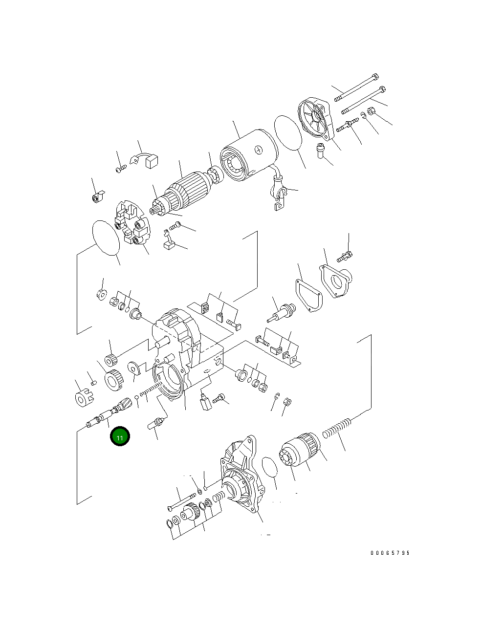 Вал 1308 867 H1 Komatsu