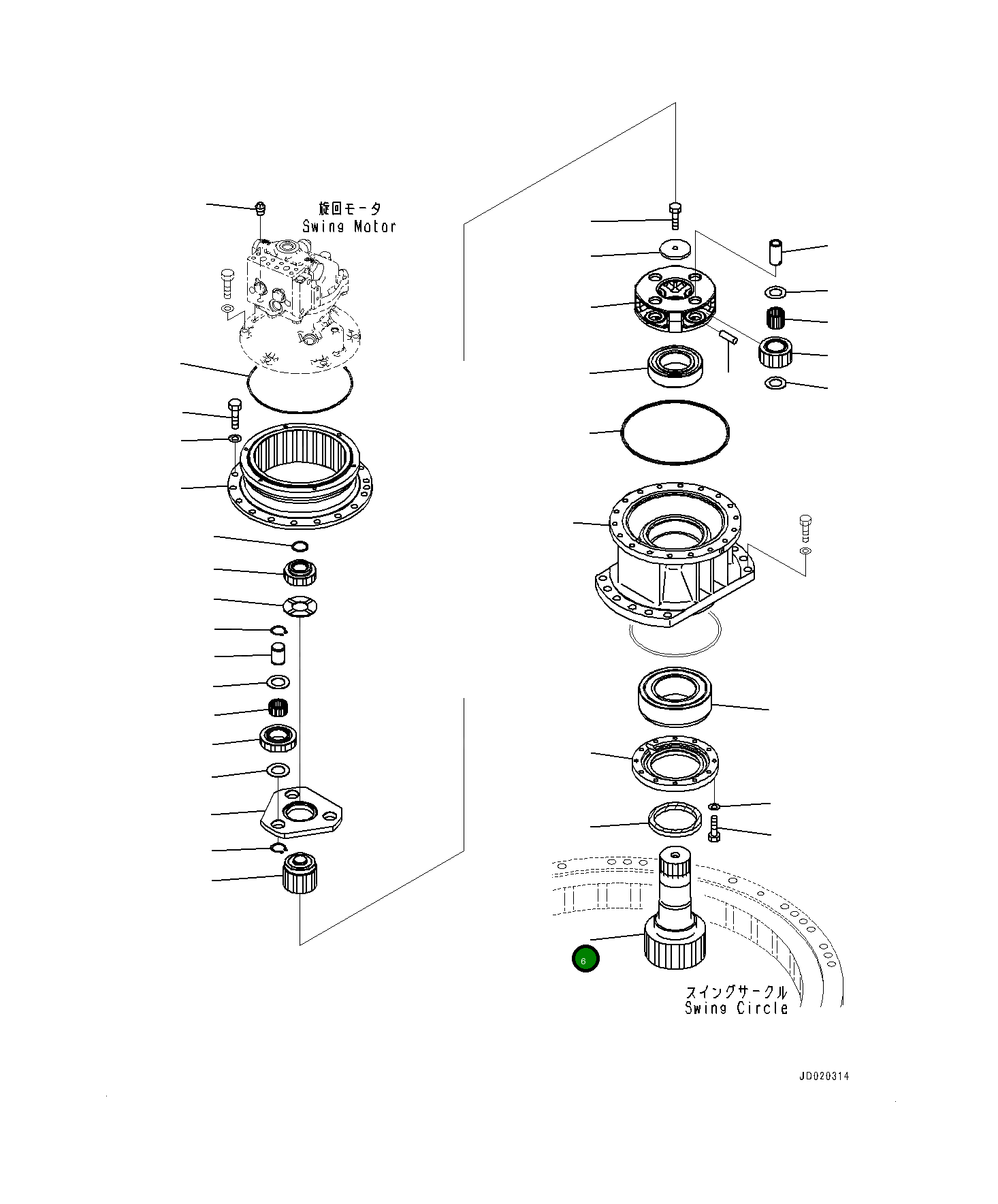 Вал 2062669112 Komatsu