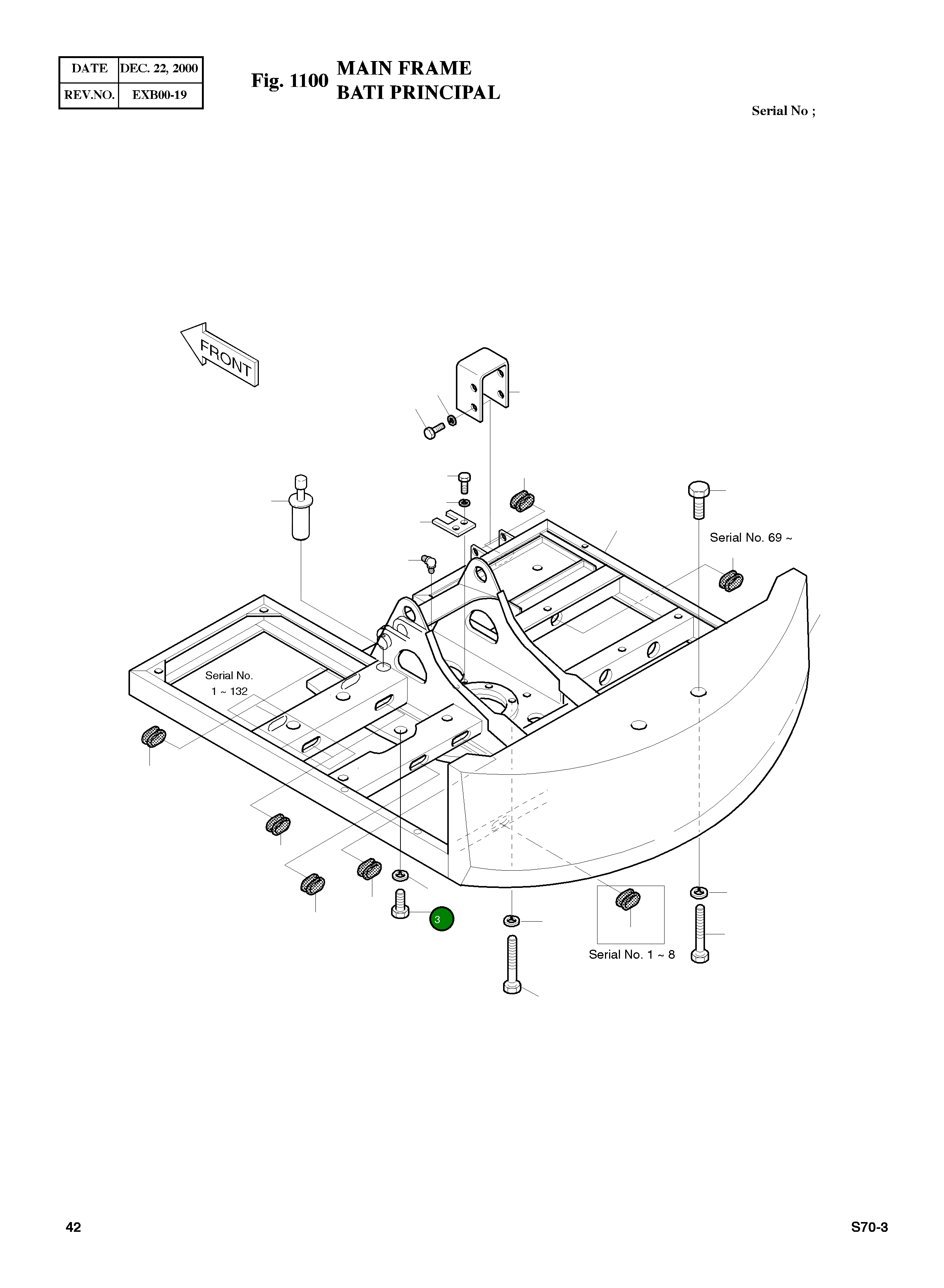 Болт M18X2.5X95 S0568461 Komatsu