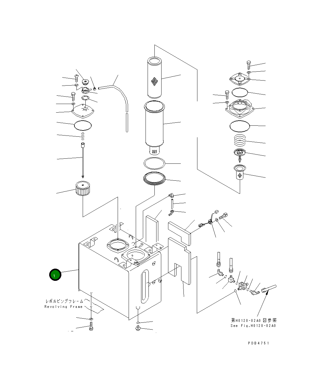 Бак 20Y-60-K1212 Komatsu
